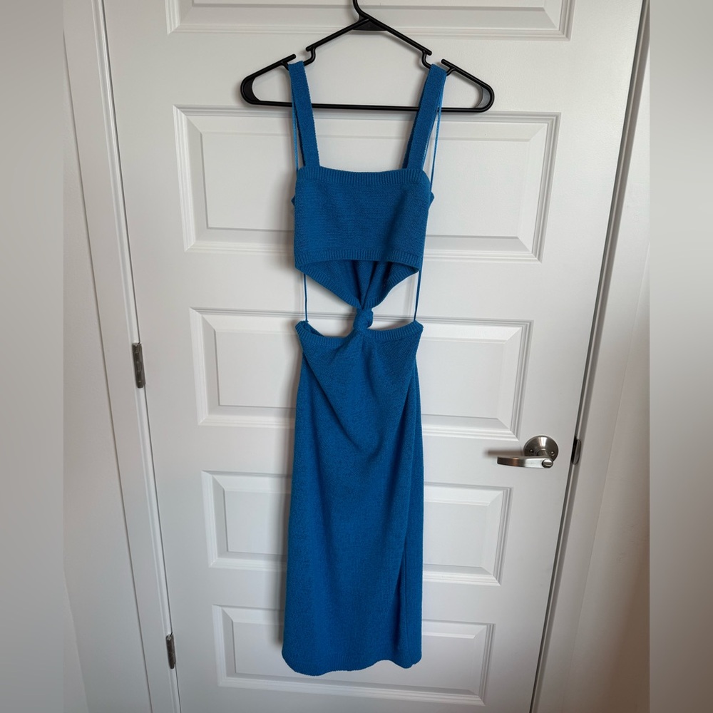 Express Blue Bodycon Cocktail Dress